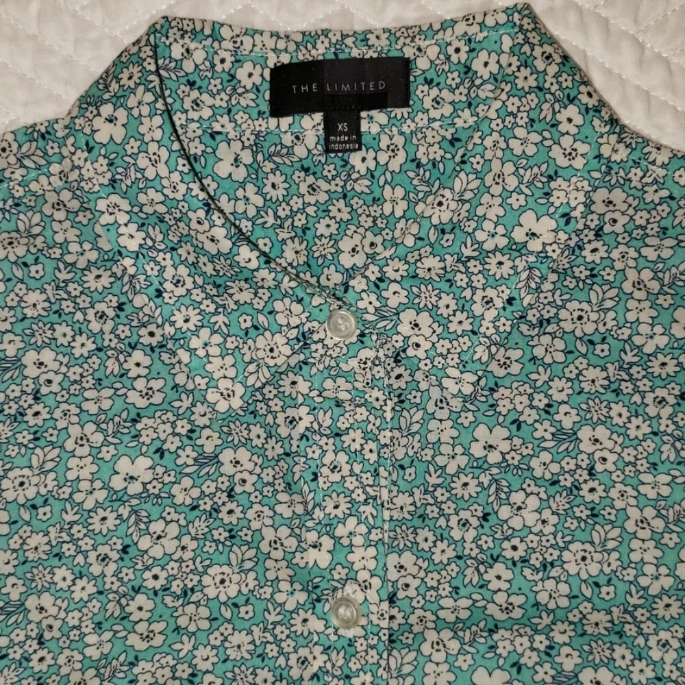 The Limited floral button down shirt